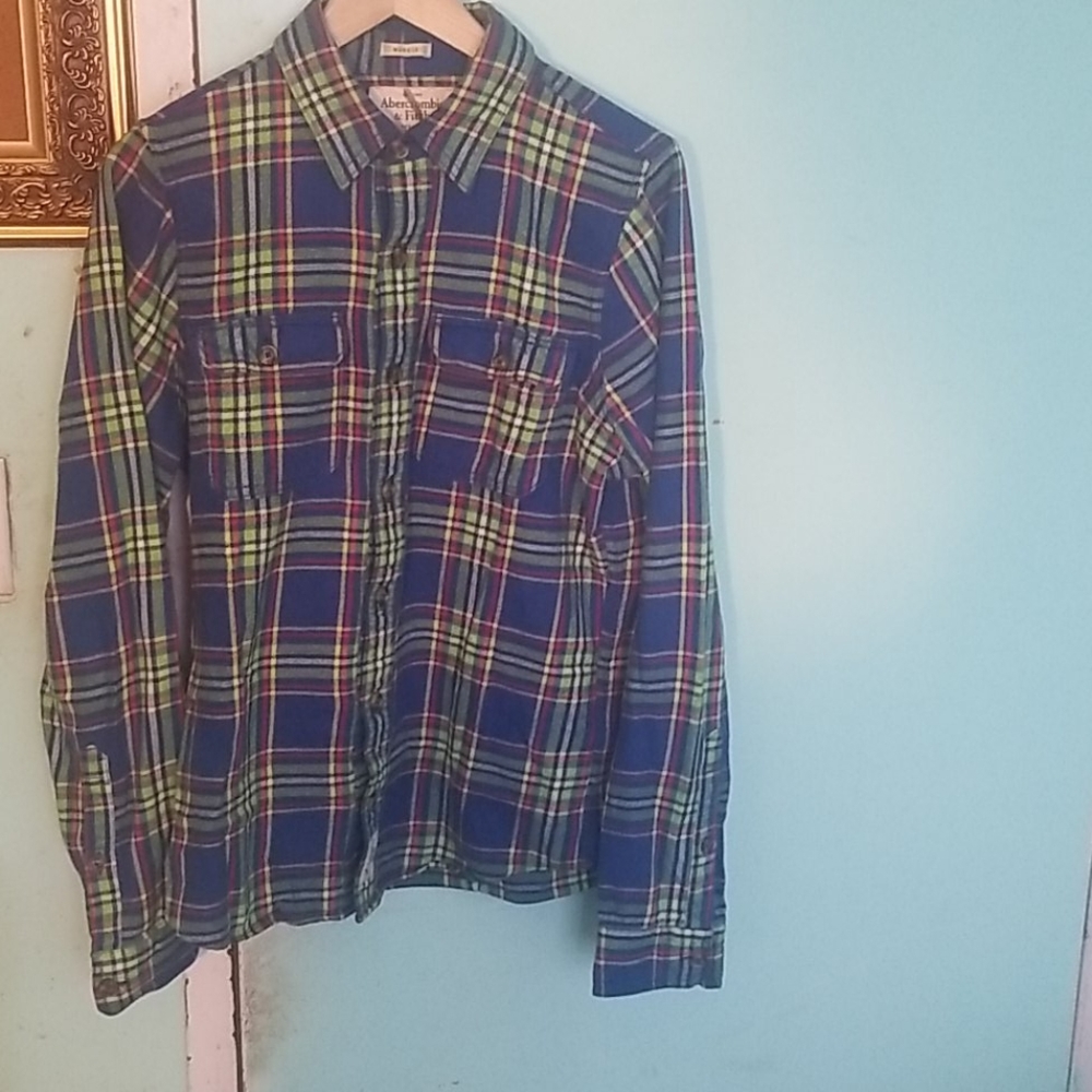 Boys Abercrombie and Fitch Heavy Flannel Shirt